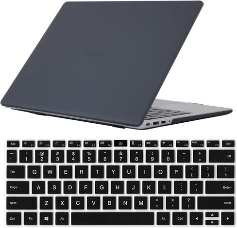 Se7enline متوافق مع حافظة هواوي MateBook X Pro مقاس 13.9 بوصة 2018/2019/2020/2021 حافظة حماية صلبة للكمبيوتر المحمول غير لامعة لهاتف هواوي ميت بوك X برو مع غطاء لوحة المفاتيح، شفاف غير لامع in Saudi Arabia