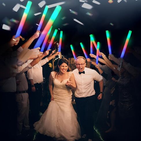 32 PCS Foam Glow Sticks, Fun Colorful Flashing, LED Light-up Party Supplies for Festive Events in Saudi Arabia