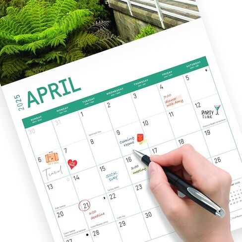 2025 New Zealand Monthly Wall Calendar by Bright Day, 12 x 12 Inch Aotearoa Kiwi Auckland Wellington in Saudi Arabia