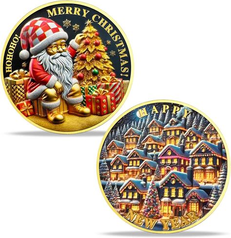 Sun Deer Challenge Coin Reindeer Merry Xmas Commemorative Coin Funny Token New Year Keepsake Stay Strong, Stay Sober Inspirational Holiday Collectible Gifts for Recovery in Kuwait