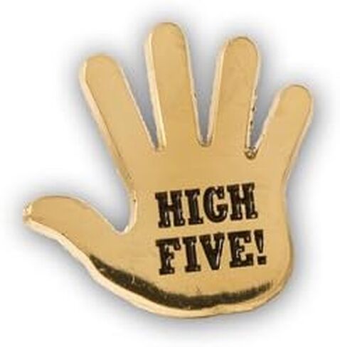 Trainers Warehouse High Five Lapel Pins & Cards, Great for Educational and Team Building (Set of 10) in Kuwait