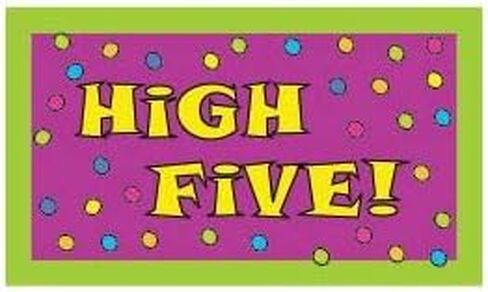 Trainers Warehouse High Five Lapel Pins & Cards, Great for Educational and Team Building (Set of 10) in Kuwait