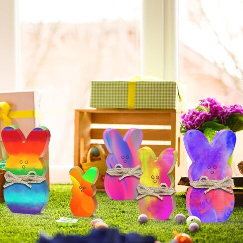 Juome عيد الفصح الراتنج قوالب السيليكون، 3 قطع الراتنج شكل الأرنب قوالب لراتنجات الايبوكسي، DIY الحرف أرنب الجدول المركزية الحلي ديكور المنزل in Kuwait