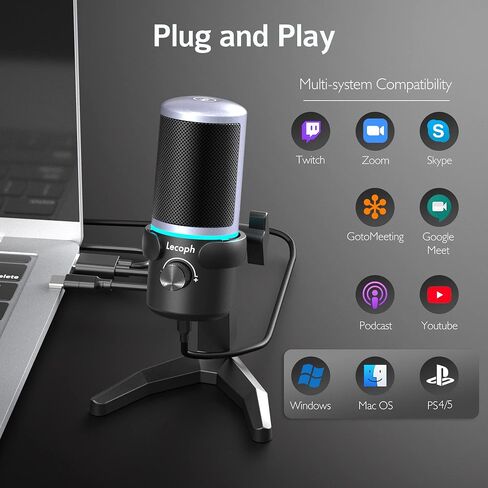 ميكروفون مكبر صوت USB، مكبر صوت للمؤتمرات، ميكروفون كمبيوتر متعدد الاتجاهات، مع التقاط صوت 360 درجة، أزرار مستشعر تعمل باللمس لكتم الصوت/إلغاء كتم الصوت، البث، مكبر صوت الاتصال سكايب، ندوة عبر الإنترنت، مقابلة - (JV803) in Kuwait
