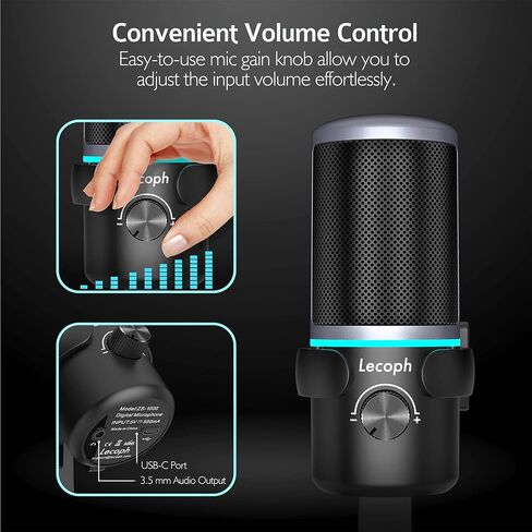 ميكروفون مكبر صوت USB، مكبر صوت للمؤتمرات، ميكروفون كمبيوتر متعدد الاتجاهات، مع التقاط صوت 360 درجة، أزرار مستشعر تعمل باللمس لكتم الصوت/إلغاء كتم الصوت، البث، مكبر صوت الاتصال سكايب، ندوة عبر الإنترنت، مقابلة - (JV803) in Kuwait
