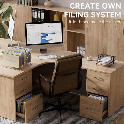 ThinkTex Plastic Expanding Hanging File Folders, 7 Innovative 1.2/'' Accordian Pockets, Large Capacity, Multi-Color Tabs, Letter Size for Filing Cabinet - Black-6 pack in Saudi Arabia