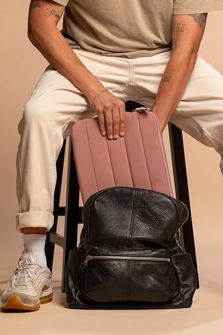 ANECDOTE Laptop Case 13-14 Inch – A Perfect Laptop Sleeve That is Compatible with MacBook Air/Pro and iPad Pro 12.9 – Fits in Your Bag, Padded and Protective with an Aesthetic Design (Neon Yellow) in Kuwait