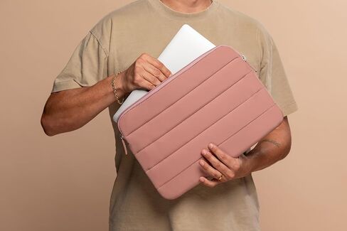 ANECDOTE Laptop Case 13-14 Inch – A Perfect Laptop Sleeve That is Compatible with MacBook Air/Pro and iPad Pro 12.9 – Fits in Your Bag, Padded and Protective with an Aesthetic Design (Neon Yellow) in Kuwait