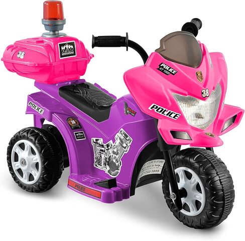 KID MOTORZ Lil Patrol Ride On Toy, 6V, Purple and Pink in Saudi Arabia