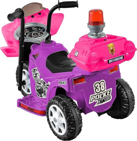 KID MOTORZ Lil Patrol Ride On Toy, 6V, Purple and Pink in Saudi Arabia