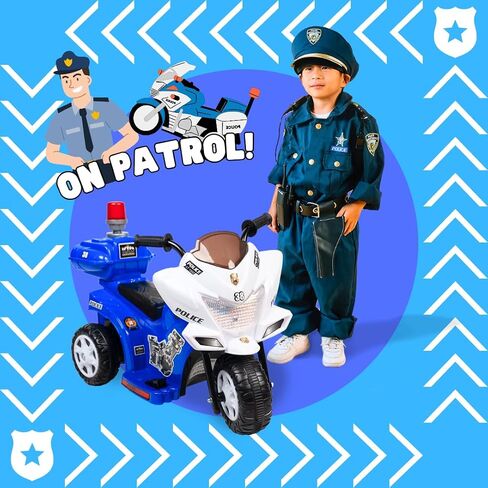 KID MOTORZ Lil Patrol Ride On Toy, 6V, Purple and Pink in Saudi Arabia