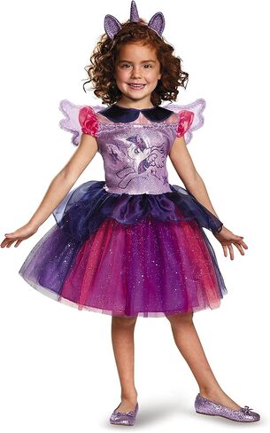 زي ماي ليتل بوني الفاخر من Disguise Twilight Sparkle Tutu، صغير/4-6X، أرجواني in Saudi Arabia