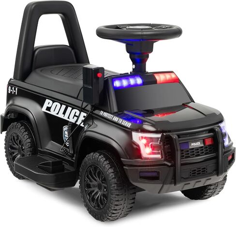 Costzon Ride On Push Car for Toddlers, Licensed Mercedes Benz Sliding Car w/Steering Wheel, Horn, Headlights, Under Seat Storage, Foot-to-Floor Riding Toy for Boys Girls 18-36 Months (Fire Truck, Red) in Kuwait