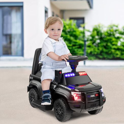 Costzon Ride On Push Car for Toddlers, Licensed Mercedes Benz Sliding Car w/Steering Wheel, Horn, Headlights, Under Seat Storage, Foot-to-Floor Riding Toy for Boys Girls 18-36 Months (Fire Truck, Red) in Kuwait