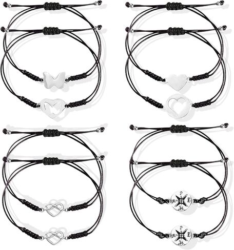 YANCHUN Back to School Gifts Mother and Daughter Bracelets Matching Cutout Heart First Day of School Bracelet Gifts for Friends in Saudi Arabia