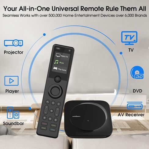 SofaBaton Universal Remote, All in One Universal Remote Control with Hub & APP, One-Touch Activities, Compatible with 60+Devices, IR/Bluetooth/WiFi/Alexa/Google Assistant, Raise to Wake (X1S Remote) in Saudi Arabia