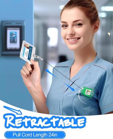 Plifal Nurse Badge Reel Holder - Retractable with ID Clip for Nursing Name Tag Card Light Heart Nursing Student Doctor Green Xmas in Saudi Arabia