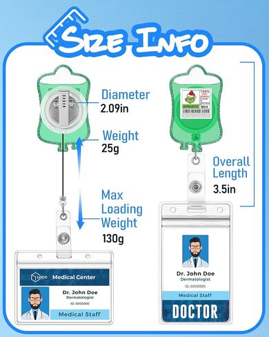 Plifal Nurse Badge Reel Holder - Retractable with ID Clip for Nursing Name Tag Card Light Heart Nursing Student Doctor Green Xmas in Saudi Arabia