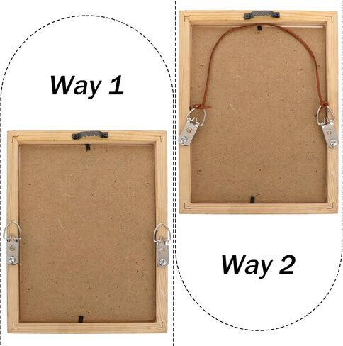 10 Pack Picture Hangers D Ring Hooks for Hanging with Screws D Ring Picture Hanger Picture Hanging Hardware2 Holes for Paintings Clock Artwork Decoration (20 Screws, 1 Storage Case) in Saudi Arabia