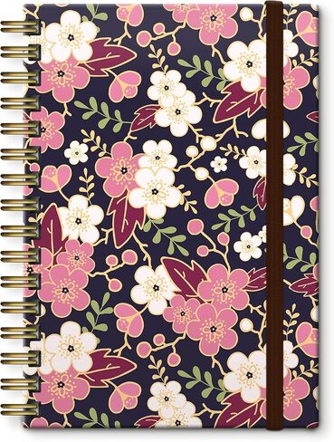 Spiral Journal Notebook,Strong TwinWire Binding with Premium Paper for Girl Women,Cool Funny 120 Pages,100gsm A5 College Ruled NotebookJournal,Perfect for Gifts Nurse Teacher Women(Cute Daisy) in Saudi Arabia