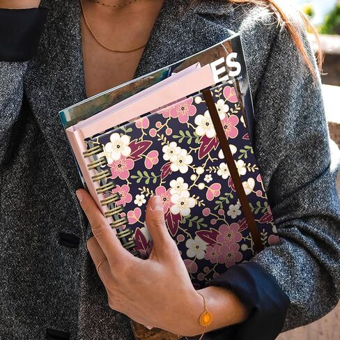 Spiral Journal Notebook,Strong TwinWire Binding with Premium Paper for Girl Women,Cool Funny 120 Pages,100gsm A5 College Ruled NotebookJournal,Perfect for Gifts Nurse Teacher Women(Cute Daisy) in Saudi Arabia