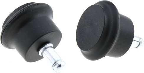 MEETOOT 5 قطع من كرسي الخروع الثابت، عجلة دوارة بديلة لكرسي المكتب أو البراز، عجلة نايلون من الفولاذ المقاوم للصدأ 11 × 22 مم مناسبة للكرسي الخلفي العالي وكرسي المكتب والألعاب in Kuwait