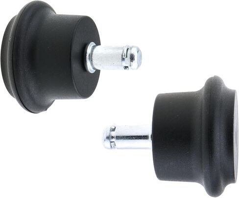 MEETOOT 5 قطع من كرسي الخروع الثابت، عجلة دوارة بديلة لكرسي المكتب أو البراز، عجلة نايلون من الفولاذ المقاوم للصدأ 11 × 22 مم مناسبة للكرسي الخلفي العالي وكرسي المكتب والألعاب in Kuwait