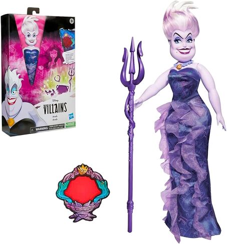 مجموعة دمى ديزني فيلينز للبنات - حزمة مع 2 من دمى ديزني فيلينز تتميز بملصقات The Evil Queen وUrsula Plus | هدايا ديزني الأشرار in Saudi Arabia
