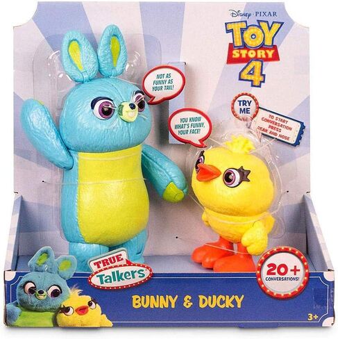 Mattel Disney Pixar's Toy Story Ducky and Bunny 2-Pack in Movie-inspired Relative Scale Interactive, Talking, for Ages 4 Years Old and Up in Saudi Arabia