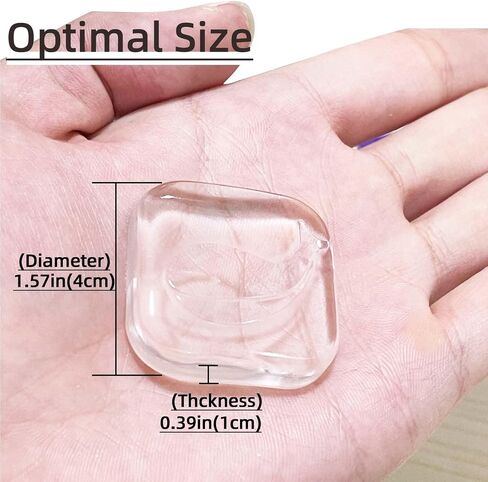 6 PCS of Clear Rubber Door Knob, Door Handle Stopper Set Round Wall Shield Cushion Quiet Wall Protector for Door Handle Guard Door Bumper Wall Protector Silencer, Transparent in Saudi Arabia