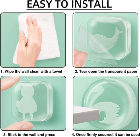 6 PCS of Clear Rubber Door Knob, Door Handle Stopper Set Round Wall Shield Cushion Quiet Wall Protector for Door Handle Guard Door Bumper Wall Protector Silencer, Transparent in Saudi Arabia