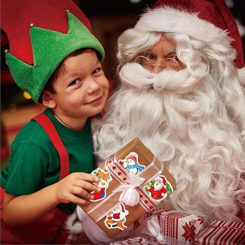 Christmas Stickers Pack,100Pcs Decorative Stickers for Kids,Vinyl Waterproof Stickers for Water Bottles Laptop Skateboard Computer for Christmas Party Favors Crafts Games for Kids Teens Adults in Saudi Arabia