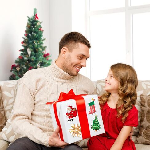 Christmas Stickers Pack,100Pcs Decorative Stickers for Kids,Vinyl Waterproof Stickers for Water Bottles Laptop Skateboard Computer for Christmas Party Favors Crafts Games for Kids Teens Adults in Saudi Arabia
