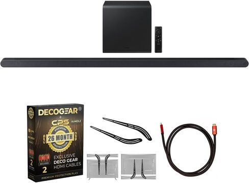SAMSUNG HW-S800D Ultra-Slim 3.1.2ch Wireless Dolby Atmos Soundbar with Q-Symphony (2024) Bundle with SWA-9500S Wireless Rear Speaker Kit in Saudi Arabia