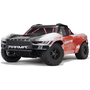 شاحنة ARRMA RC 1/10 SENTON 4X4 223S BLX BRUSHLESS Short Course Truck RTR (البطارية والشاحن غير متضمنين) مع DSC، أصفر، ARA4303V4T1