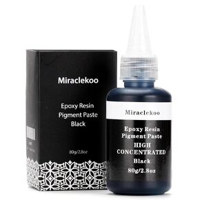High Concentrated Black Epoxy Resin Pigment Paste 2.8oz,Concentrate Resin Color Dye,Opaque Black Epoxy Colorant for Resin Coloring, Tables, Tumbler, Resin Molds