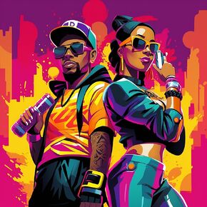 Kaliosy DIY Paint by Numbers Kits for Adults - African Man and African Woman Theme, Canvas Acrylic Painting Set with Brushes - Beginner-Friendly Home Decor Wall Art 20x20 inch