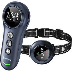 2 in 1 Dog Training Collar and Dog Bark Collar, Smart Anti Bark Collar with 3 Training Modes & 3300FT Remote, IP67 Waterproof Rechargeable Receiver Dog E Collar