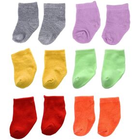 NUOBESTY 6 Pairs of Doll Socks Mini Sock Baby Clothes Action Figure Accessories for Doll