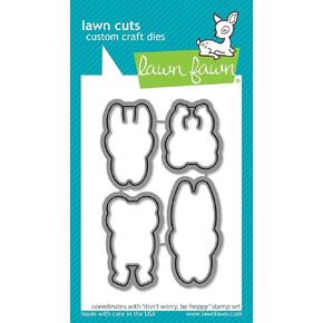 Lawn Fawn LF2233 Dont Worry, Be Hoppy - Lawn Cuts Custom Craft Dies