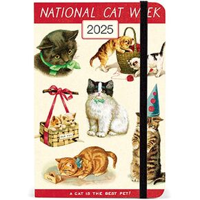 Cavallini & Co. Cats 2025 Pocket Weekly Planner, 4"x6"