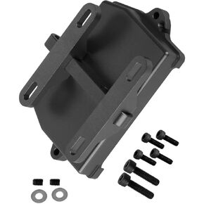 RC Aluminum Receiver Box Cover ESC Bracket Mounting Bracket Upgrade Parts for 1/5 X-MAXX 6S, 1/5 X-MAXX 8S, 1/6 4WD 4X4 XRT 8S Monster Truck RC Car.Black.