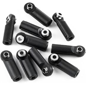 Plastic Link Rod End M4 Ball Joint Head Upgrades for 1/10 Axial SCX10 TRX-4 D90 RC Car Truck Buggy Crawler (CW #C)
