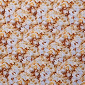 موك فابريكس قطن الفشار للوجبات السريعة، أصفر/أبيض مقطوع بالياردة in Kuwait