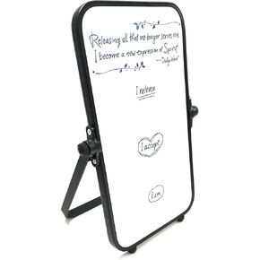 Unity Books- Desktop Release White Board - Two Sided Spiritual Affirmation Template and Blank, Home Office Decor, Positivity Gifts - Acceptance Practice - 6.5x9.75 inches