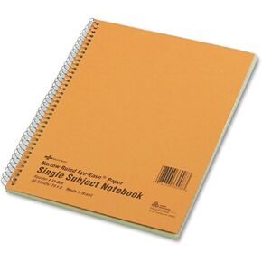National 33008 Subject Wirebound Notebook Narrow/Margin Rule 8 x 10 Green 80 Sheets