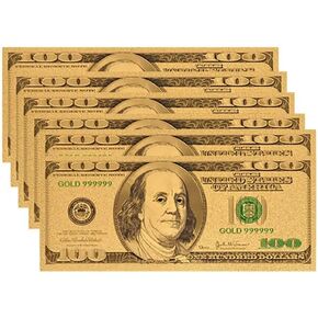 10pcs 100 Dollar Bill, Bills for Party Banknotes Album for Bookmark Great Gift for Collectors
