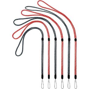 6 Pack Adjustable Neck lanyards 3 Colors Lanyard Length lanyards for Keys Colourful Nylon Neck Strap Lanyard