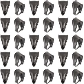 UNICRAFTALE About 50pcs Stainless Steel Pinch Clips Clasp Bail 9.5mm Snap On Bails Pinch Bails Clasps Black Pendant Bails Metal Clasps for Neckalces Dangle Charm Jewelry DIY Craft Making