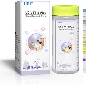 شرائط اختبار UTI للكلاب والقطط والحيوانات الأليفة - عدد 13 في 1-50 - مشكلات المسالك البولية - شرائط اختبار للحيوانات الأليفة